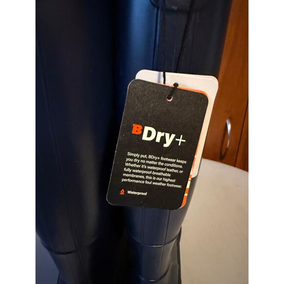 NWT BASS OUTDOOR Women's Boots Field Rainboot Dress blue Size 11 - Picture 3 of 7